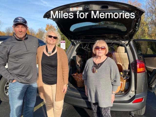 Sherii and Connie participate with other Miles for Memories volunteers at various events all year. Photo courtesy Miles for Memories